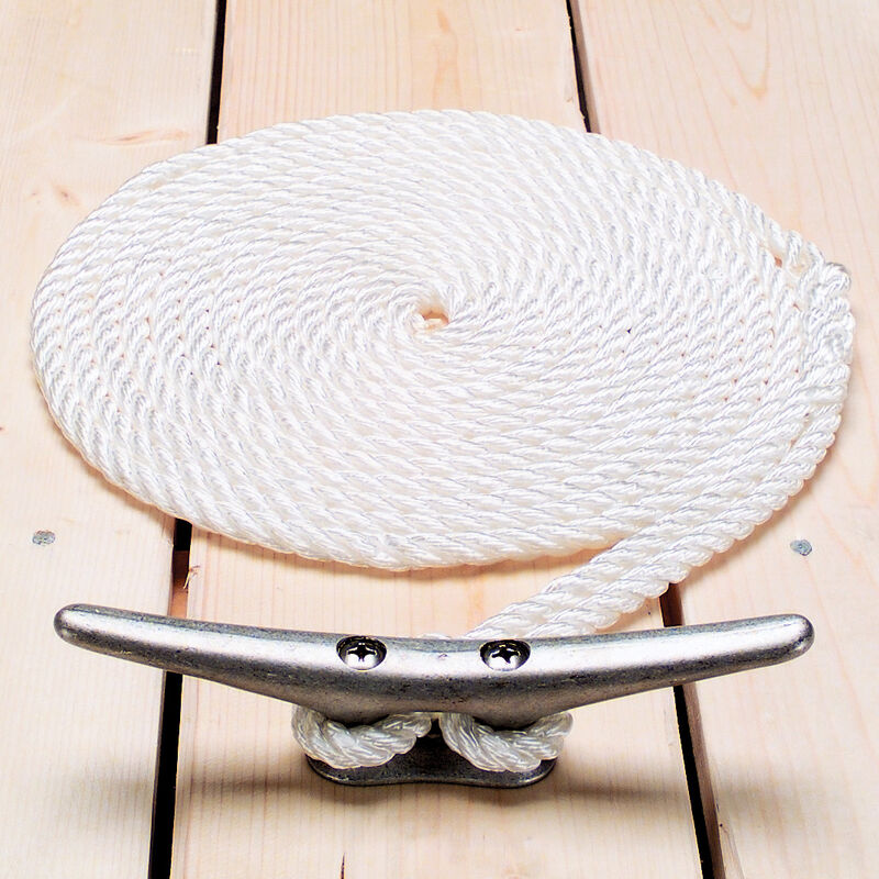 10'x3/8'' NYLON TWISTED DOCK LINE 600lb WLL (NO ONLINE SALES)
