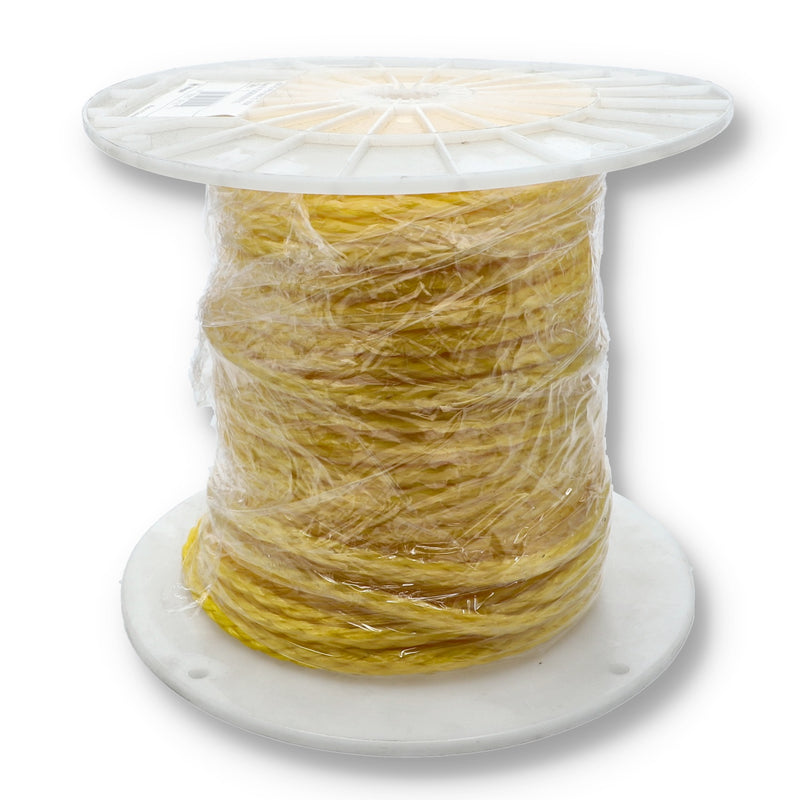 500'x3/8'' YELLOW HOLLOW BRAID POLY ROPE SPOOL