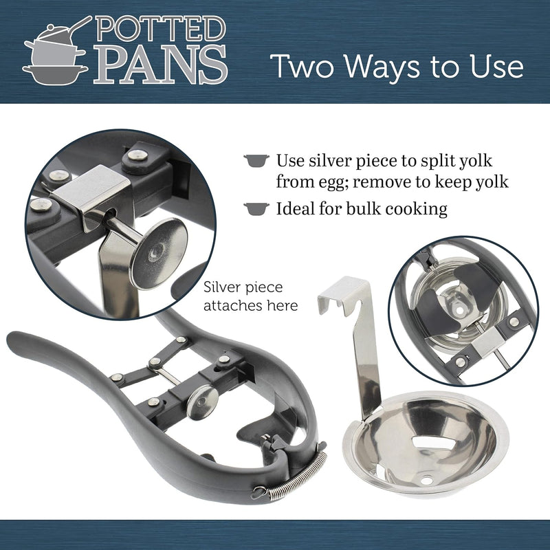 POTTED PANS STAINLESS CHICKEN EGG YOLK SEPARATOR GADGET