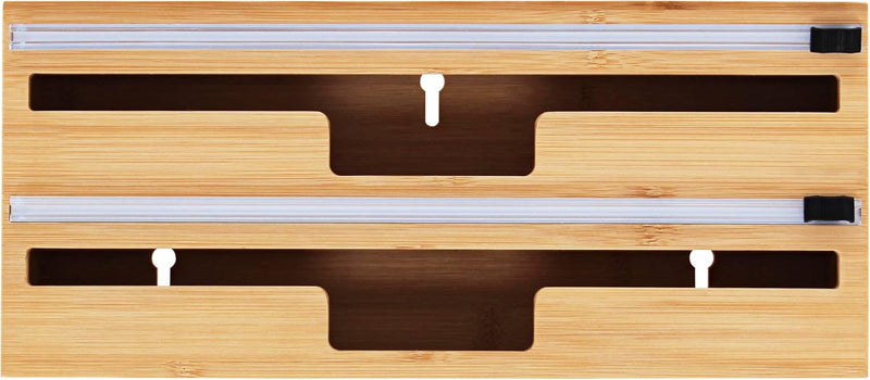 POTTED PANS BAMBOO 2 WRAP DISPENSER WITH CUTTERS