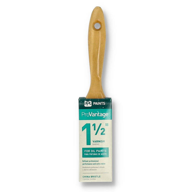 PPG PRO-VANTAGE 1-1/2'' WHITE CHINA VARNISH BRUSHE WOOD HANDLE