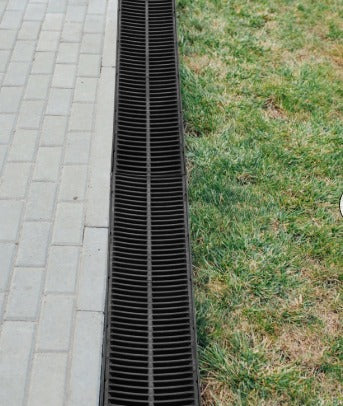 VEVOR 4pk 4x39" TRENCH DRAIN SYSTEM w/PLASTIC GRATE