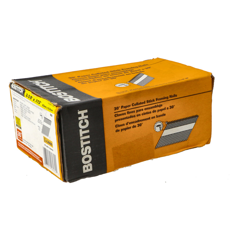 BOSTICH 200CT PAPER COATED STICK FRAMING NAILS 30Ã‚Â° 2-3/8''x .113 HDG