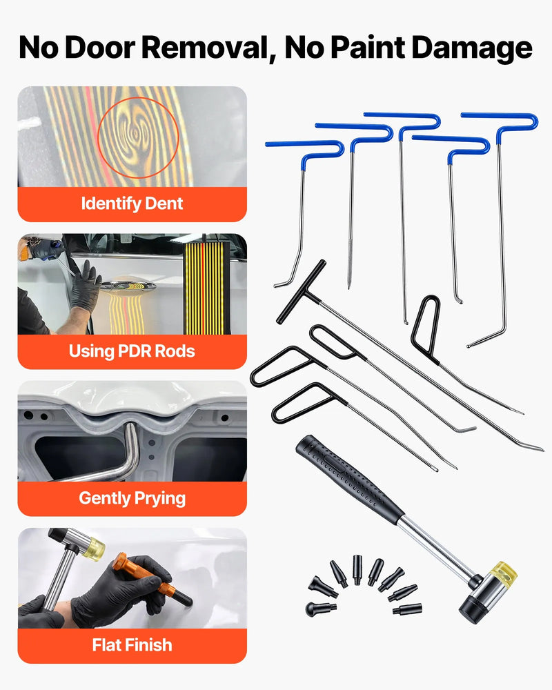VEVOR 89PC PAINTLESS DENT REMOVAL ROD KIT