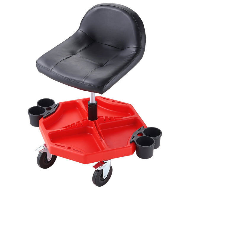VEVOR 27x21'' MECHANICS CUSHIONED ROLLER SEAT 300LB CAPACITY