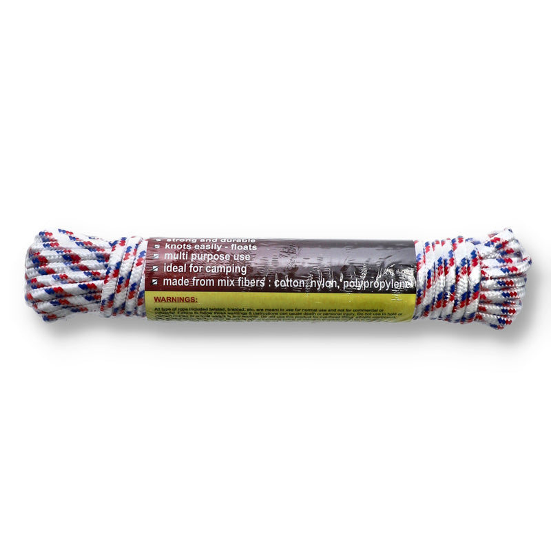 50' x 1/4" DIAMOND BRAID POLY ROPE
