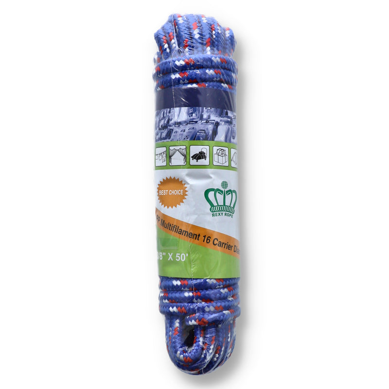 50' x3/8'' DIAMOND BRAID POLY ROPE