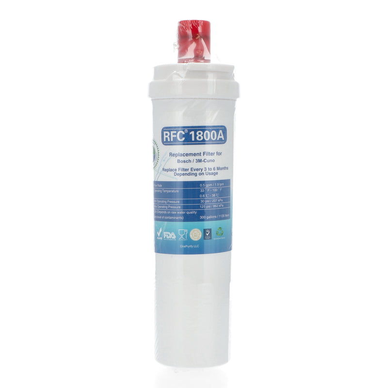 ONE PURITY REPLACEMENT FRIDGE WATER FILTER COMPATIBLE w/Bosch AP3961137