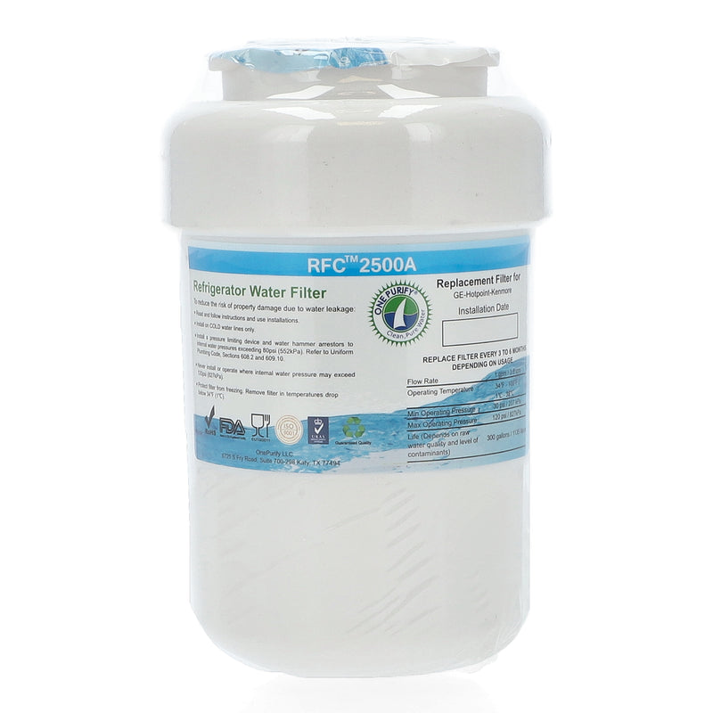 ONE PURITY FRIDGE WATER FILTER COMPATIBLE w/GE GWF