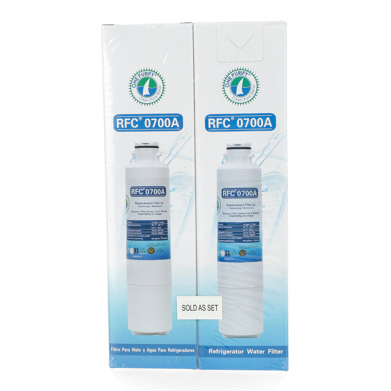 2pk ONE PURITY FRIDGE WATER FILTER COMP w/SAMSUNG DA29-00020B