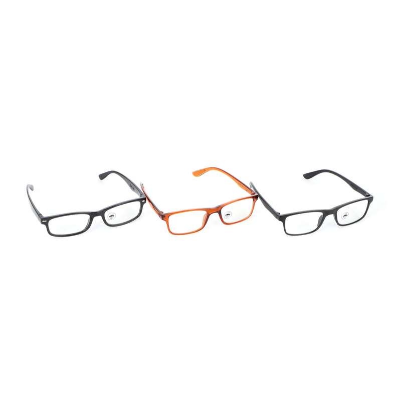 READER RIGHT 3PK READING GLASSES 1.5, 2.0, 2.5 &3.0 POWERS