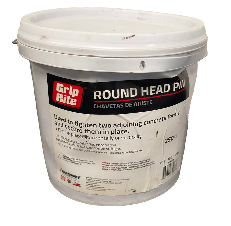 GRIP-RITE 250CT ROUND HEAD PIN FOR JOINING CONCRETE FORMS