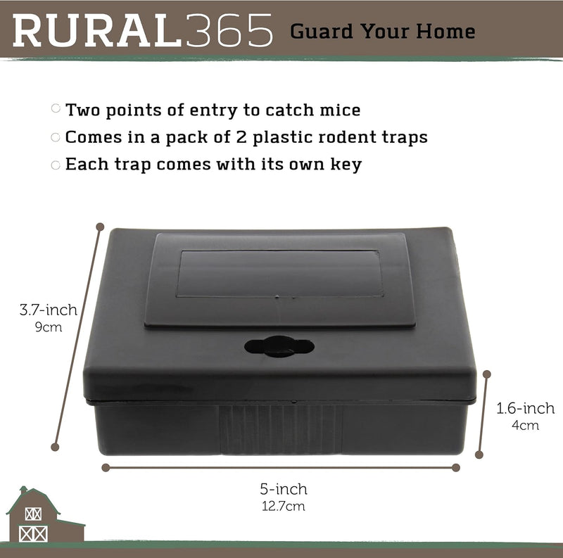 RURALTY 2PK EASY SET CATCH & RELEASE MOUSE TRAP SET