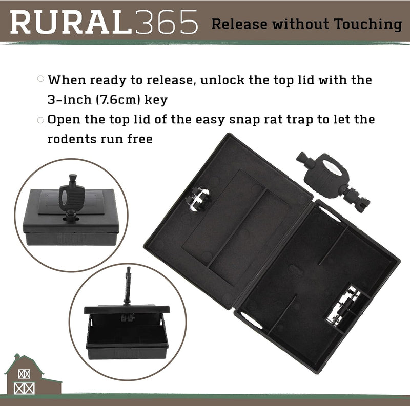 RURALTY 2PK EASY SET CATCH & RELEASE MOUSE TRAP SET