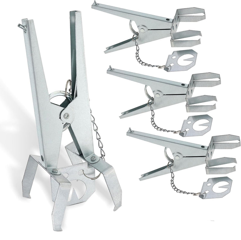 RURALTY 4PK SPRING LOADED SCISSORS MOLE TRAPS