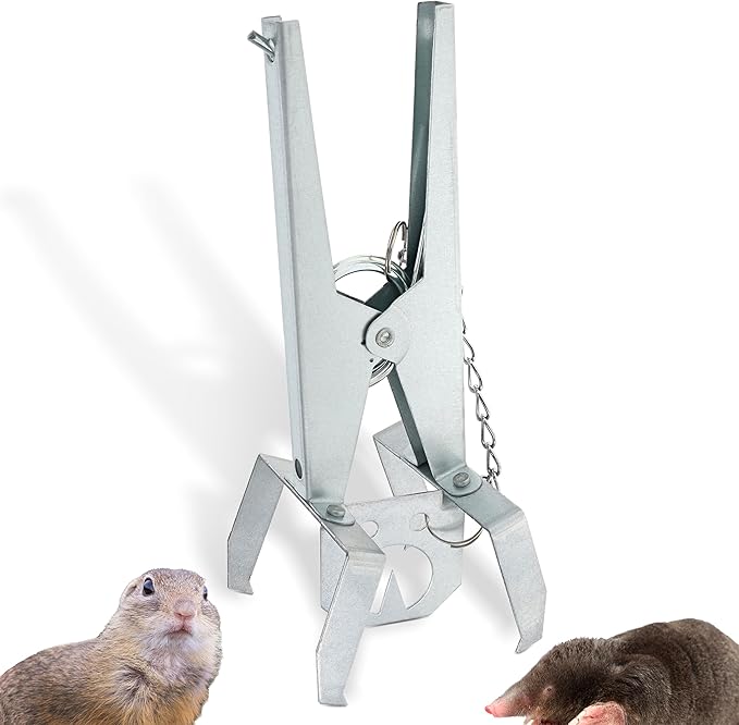 RURALTY SPRING LOADED SCISSOR MOLE TRAP