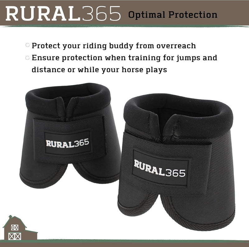 RURALTY 2PK HOOF BELL OVERREACH BOOTS