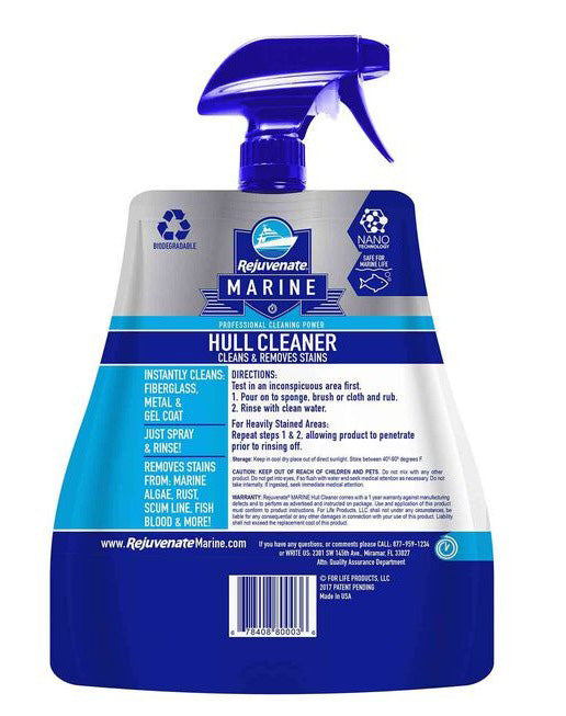 REJUVENATE MARINE 32OZ HULL CLEANER -NO ADVERTISING OR INTERNET SALES