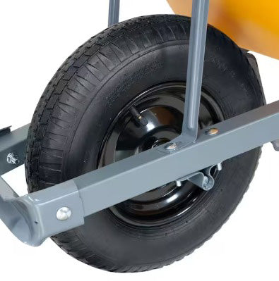 TRUE TEMPER 6cuft POLY WHEELBARROW WITH TOTAL CONTROL HANDLES