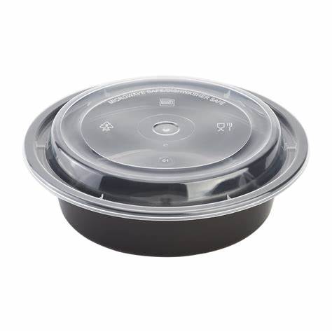 10pk 16oz ROUND FOOD CONTAINERS WITH LIDS