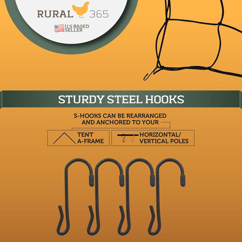 RURAL365 2PK 3x3' GARDEN TRELLIS NETTING WITH 8 HOOKS