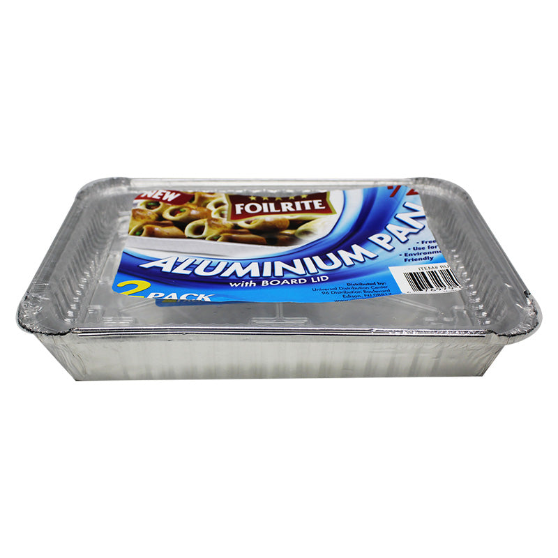 2pk 4 LB FOIL PAN WITH DOME LIDS