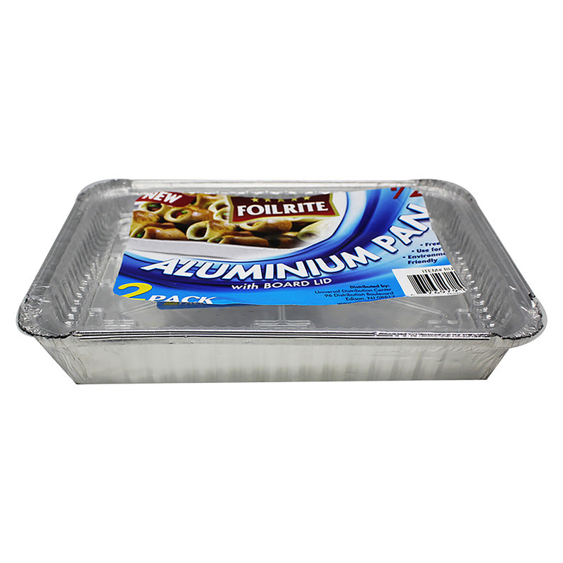 2pk 4 LB FOIL PAN WITH DOME LIDS