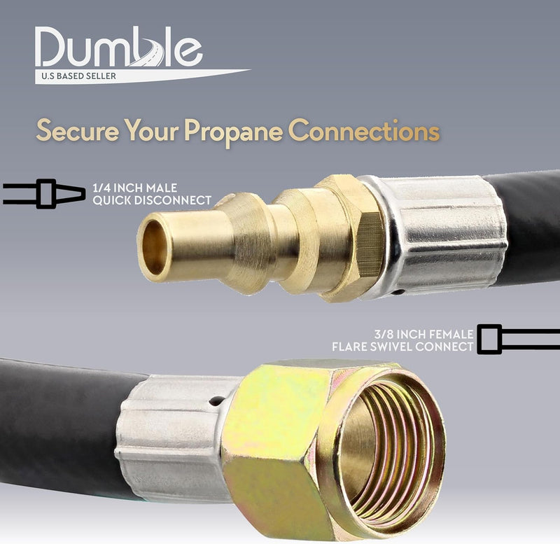 DUMBLE 18' RV PROPANE QUICK CONNECT HOSE