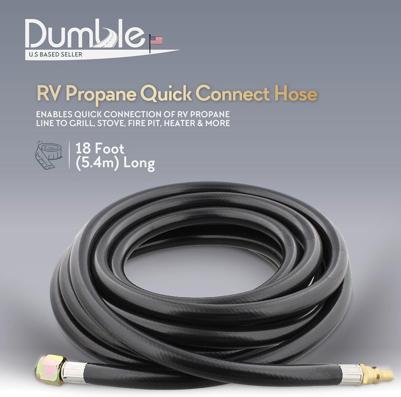 DUMBLE 18' RV PROPANE QUICK CONNECT HOSE
