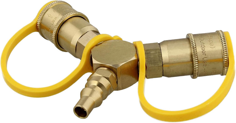 1/4'' PROPANE QUICK CONNECT GAS LINE SPLITTER