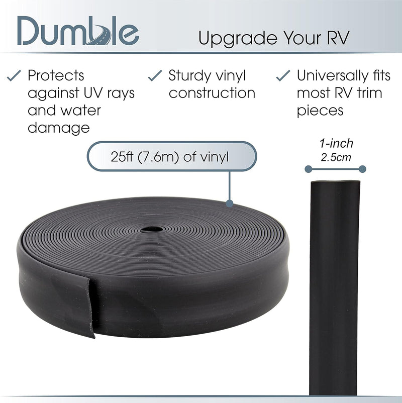 DUMBLE 25'x1'' CAMPER PVC TRIM MOLDING INSERT
