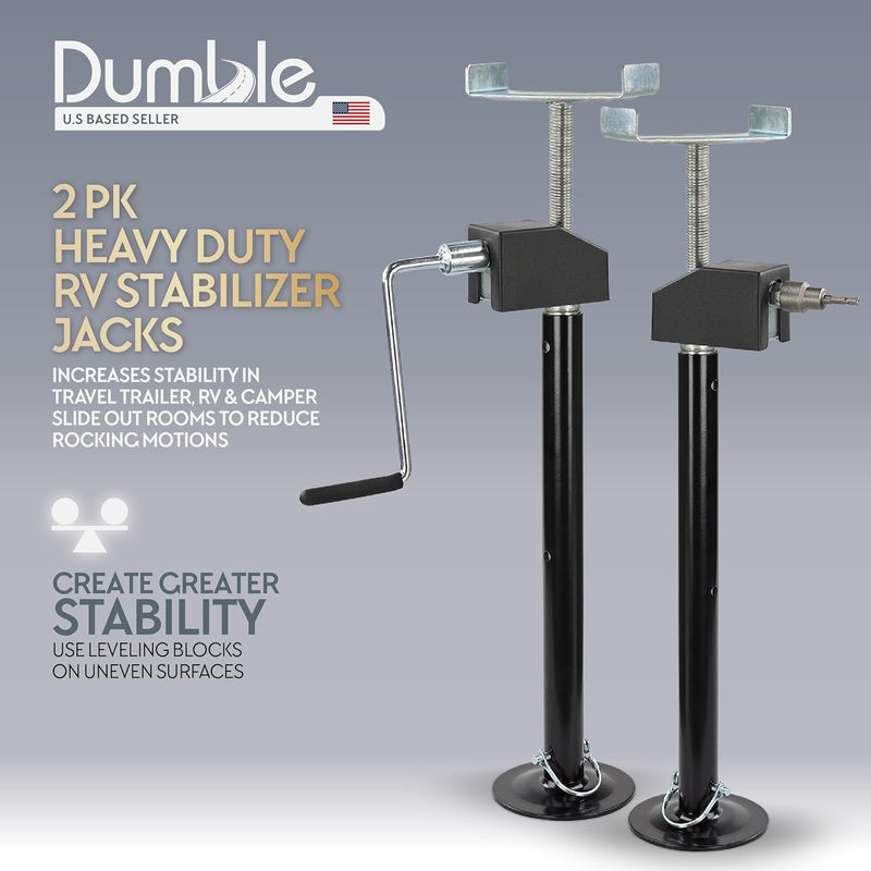 DUMBLE 2pk 5,000LB RV STABILIZER JACKS 20-47.5''