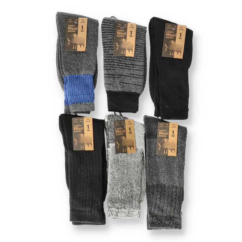 LAMBS WOOL SOCKS 1pr sz10-13