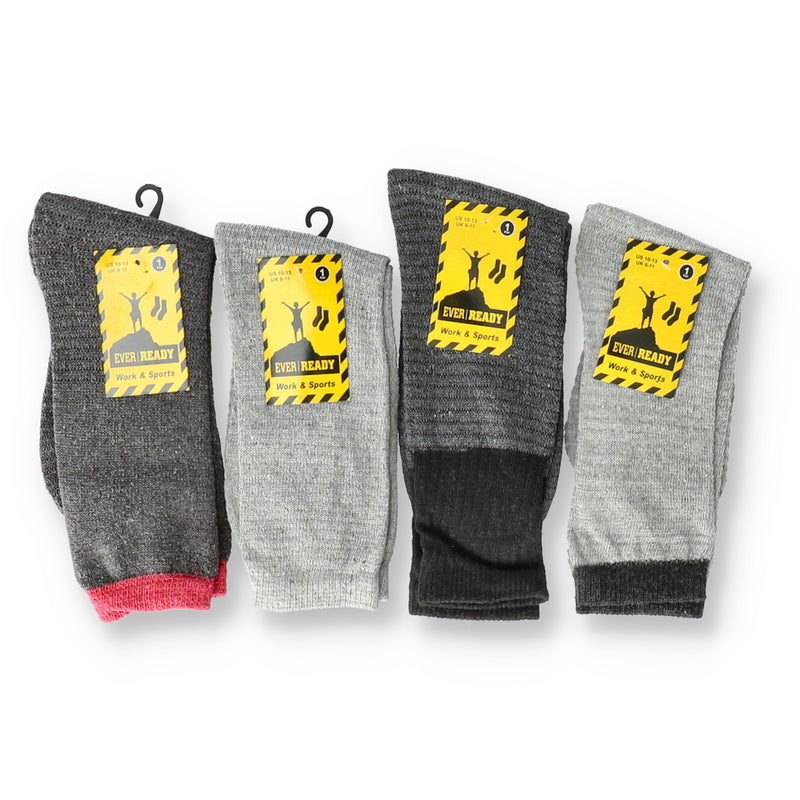 EVER READY WORK & SPORT SOCKS 1pr sz10-13