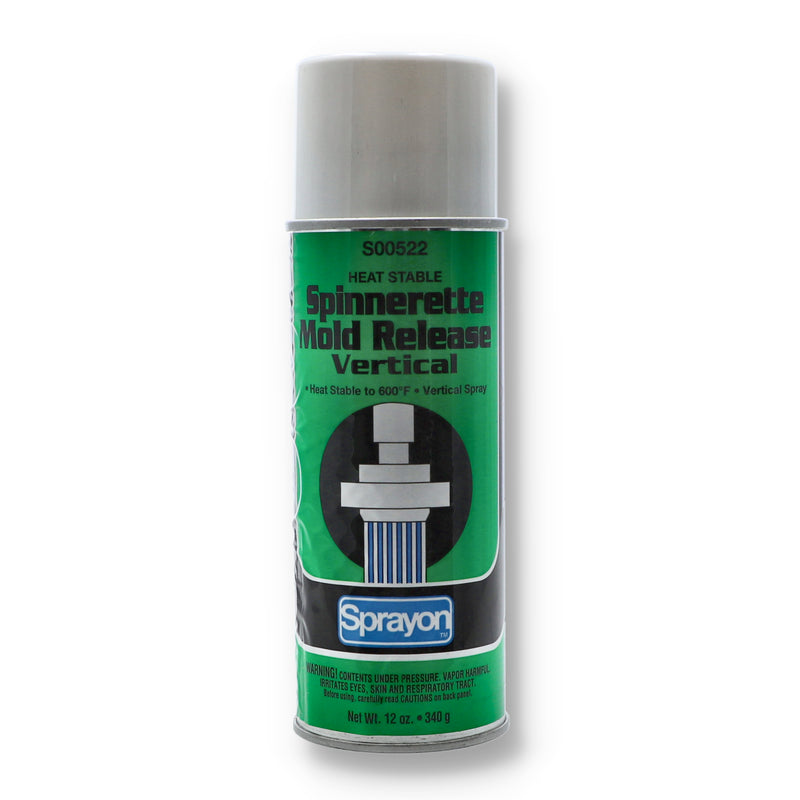 SPRAY ON 12OZ HEAT STABLE SPINNERETTE MOLD RELEASE VERTICAL