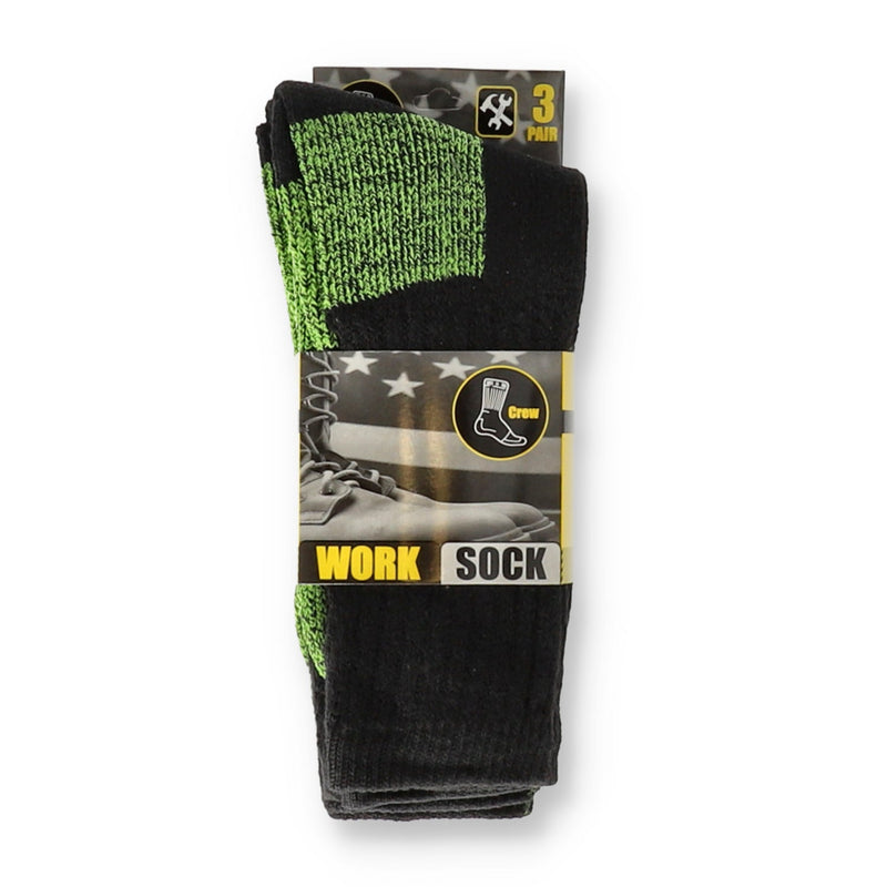 WORK SOCK CREW LENGTH 3pr sz7-13