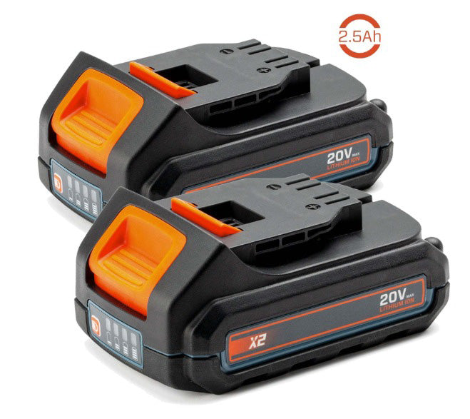 SENIX 2PK 20V 2.5AH RECHARGEABLE BATTERIES