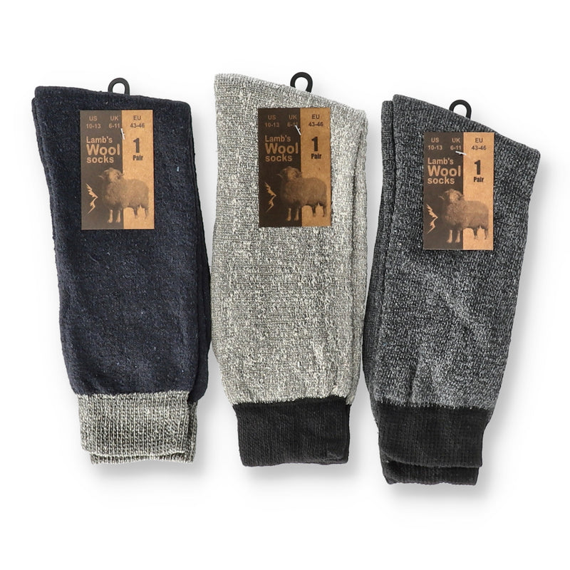LAMB WOOL SOCKS 1pr SIZE 10-13