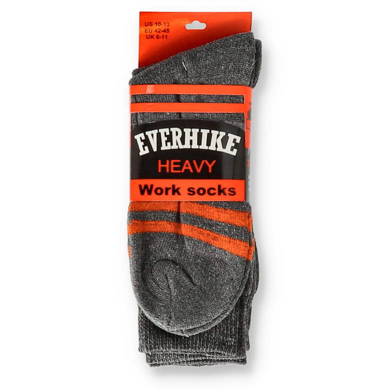 2pr EVERHIKE HVY WORK SOCKS sz10-13