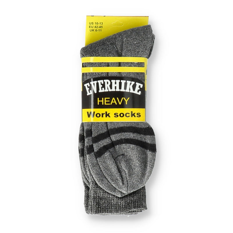 2pr EVERHIKE HVY WORK SOCKS sz 10-13
