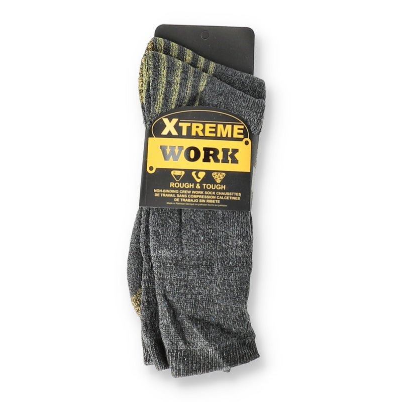 XTREME WORK SOCKS CREW LENGTH 2pr sz 10-13