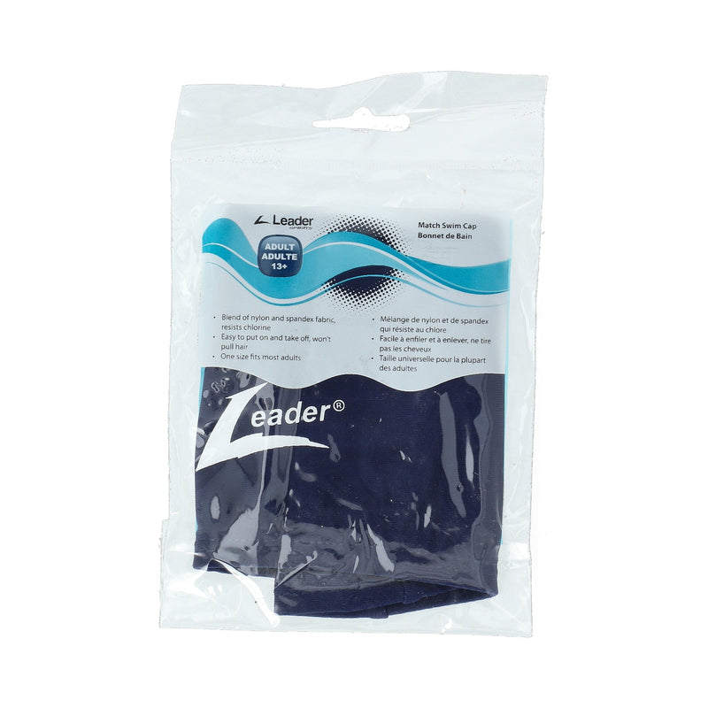 LEADER SPORTS ADULT MATCH SWIM CAP NAVY -NO INTERNET SALES