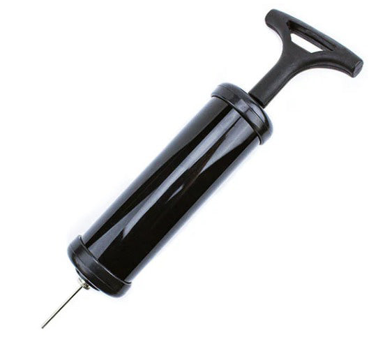 TRAVEL SIZE AIR INFLATION PUMP WITH NOZZLES
