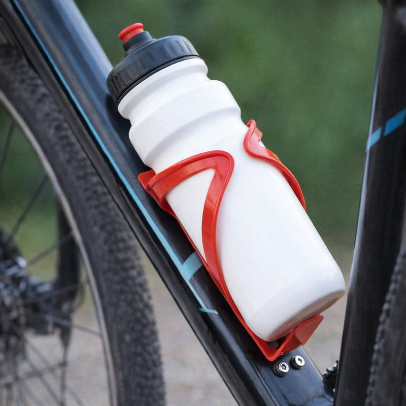 PLASTIC BICYCLE WATER BOTTLE HOLDER RED