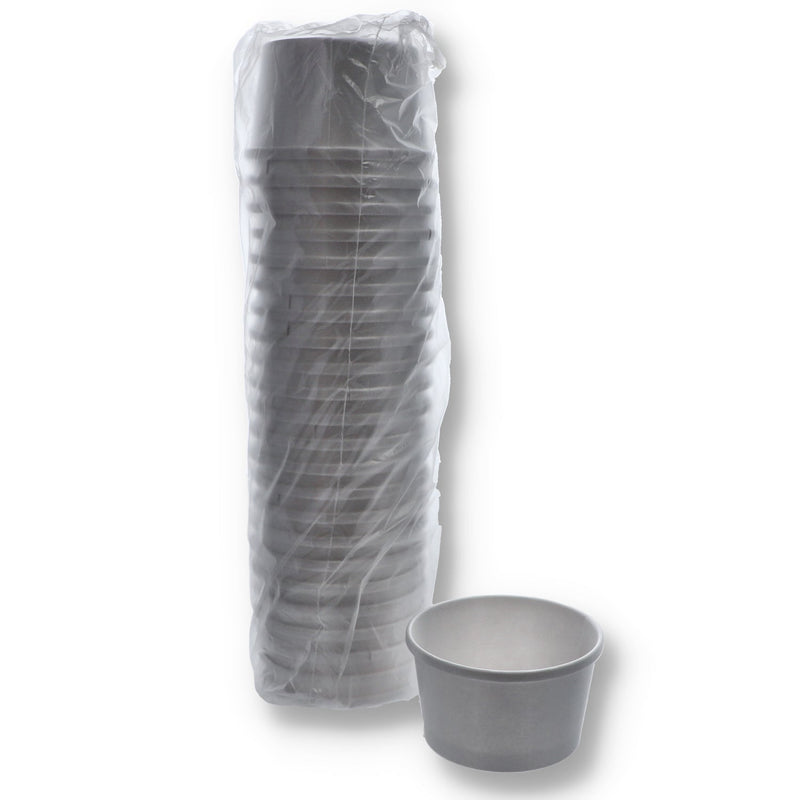 25pk 8OZ DOUBLE POLY PAPER BOWLS