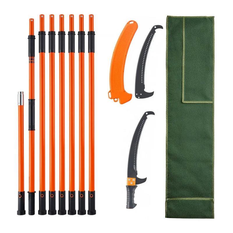 VEVOR MANUAL POLE SAW PRO KIT 7.-3-27' WITH STORAGE BAG