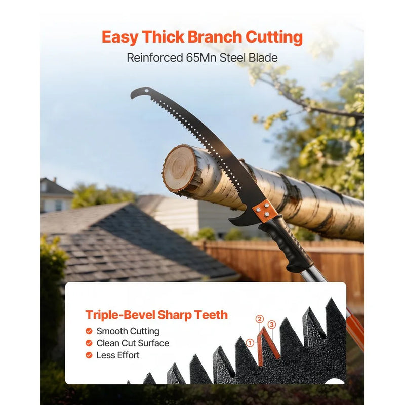VEVOR MANUAL POLE SAW PRO KIT 7.-3-27' WITH STORAGE BAG