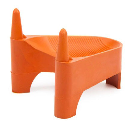 ORANGE PLASTIC FOOTBALL KICKOFF TEE