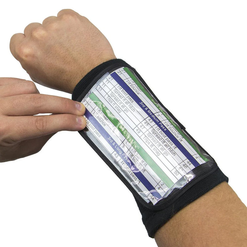 BRYBELLY QUARTERBACK PLAYBOOK VELCRO WRISTBAND