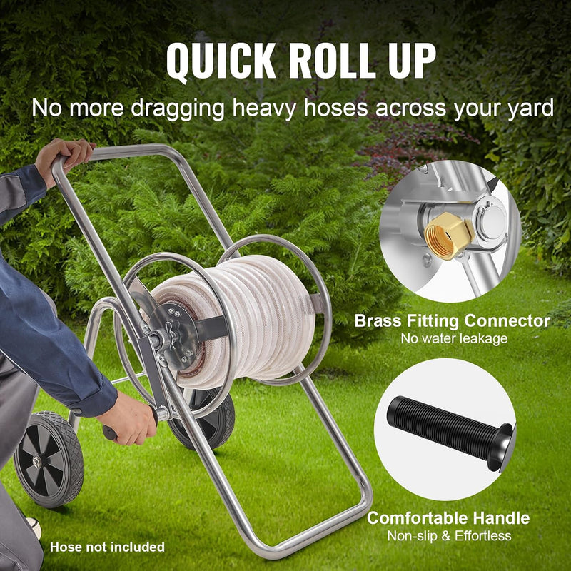 VEVOR 5/8'' X 175' HOSE REEL CART